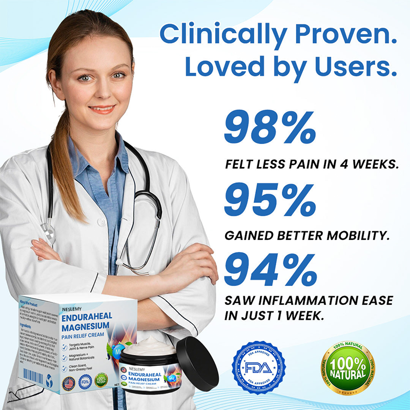 𝐍𝐄𝐒𝐋𝐄𝐌𝐘® 𝐄𝐧𝐝𝐮𝐫𝐚𝐇𝐞𝐚𝐥 𝐌𝐚𝐠𝐧𝐞𝐬𝐢𝐮𝐦 𝐏𝐚𝐢𝐧 𝐑𝐞𝐥𝐢𝐞𝐟 𝐂𝐫𝐞𝐚𝐦 (Treats Arthritis, Neuropathy, Rheumatism, Sports Injuries & More)